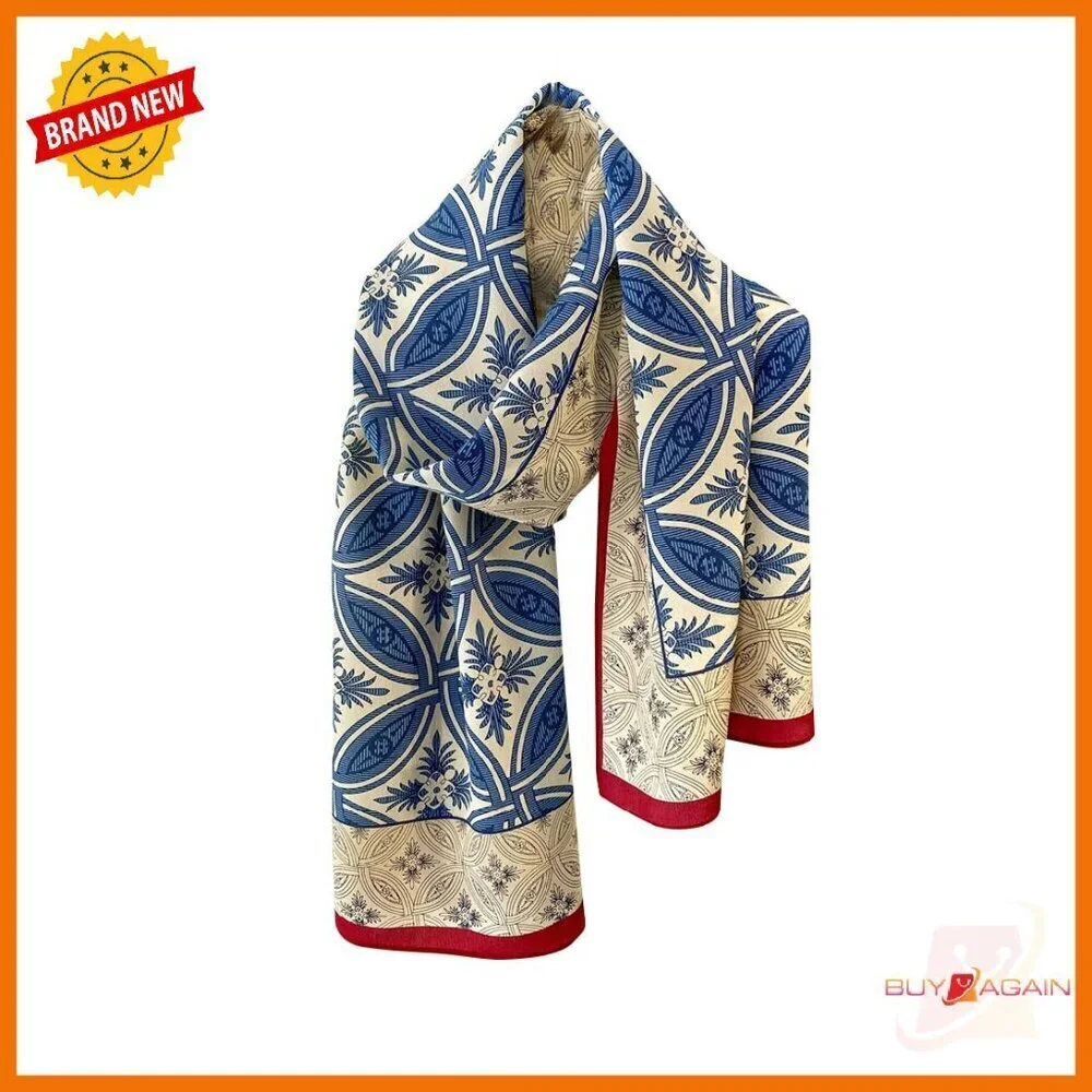 Luxury Mulberry Silk Scarf Long Lightweight Travel Wraps Anti-Wrinkle